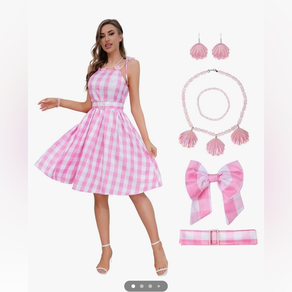 Barbie Costume (dress, petticoat, jewelry)